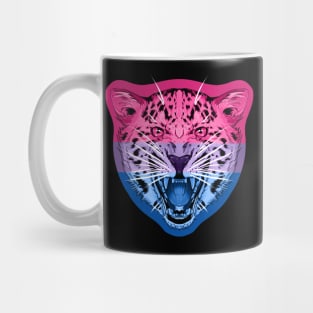 illustrated Jaguar PRIDE series Bi pride flag Mug